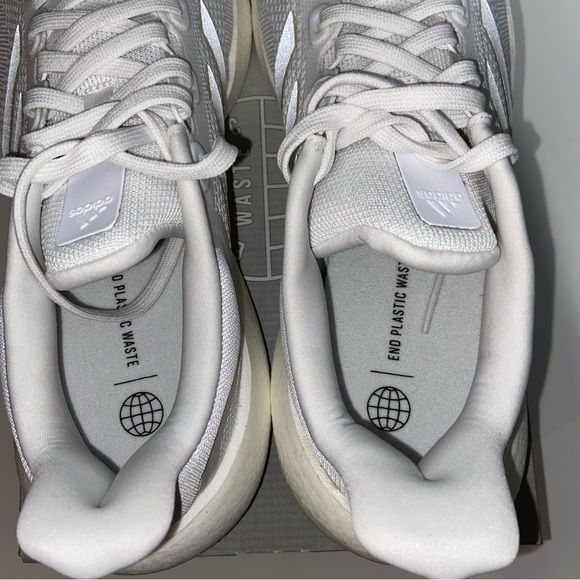 Adidas Pureboost Jet Running Shoes - White on White - Men’s US 10 / Women’s 11 - Picture 8 of 10